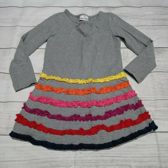 6 Hanna Andersson Ruffled Dress - Picture 1 of 6